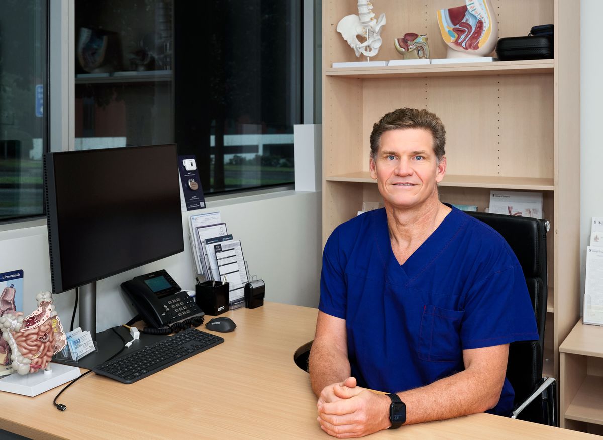 Dr von Papen in his consulting rooms